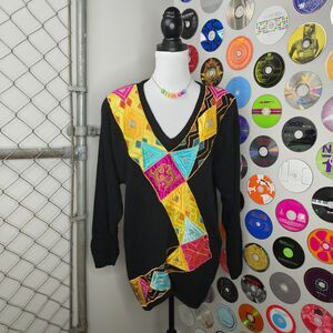 Vintage Avant Garde Beaded Sweater